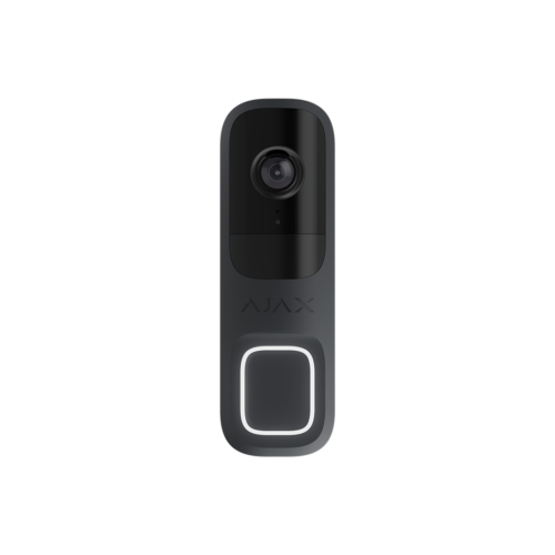 AJAX Doorbell GP3 Vídeo timbre con IA y sensor PIR integrado color grafito.