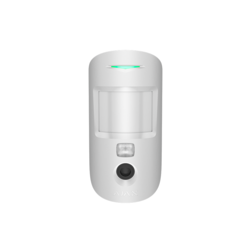 Ajax MotionCam HDR Detector IR e inalámbrico de movimiento que admite la función de foto.