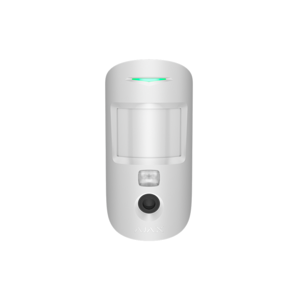 Ajax MotionCam HDR Detector IR e inalámbrico de movimiento que admite la función de foto.