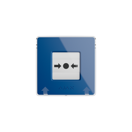 Manual Call Point Jeweller (Azul) Botón inalámbrico reajustable con escenarios programables azul.