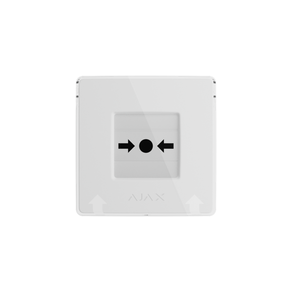 Ajax Manual Call Point (White) Botón inalámbrico reajustable blanco.