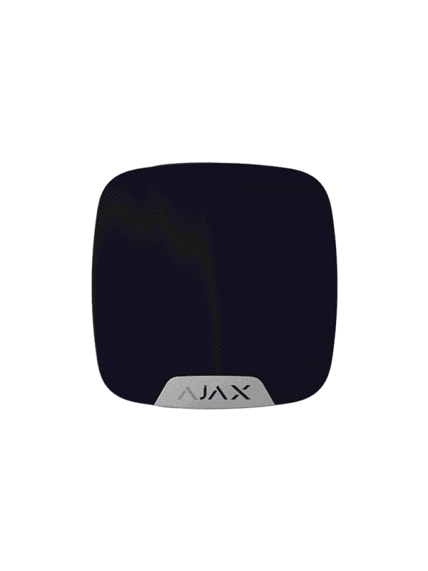 HomeSiren Jeweller Black Sirena inalámbrica HomeSiren para alarmas AJAX negra.