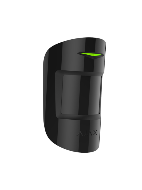 MotionProtect Plus Jeweller Black Detector de movimiento inalámbrico IR con sensor adicional de microondas negro.