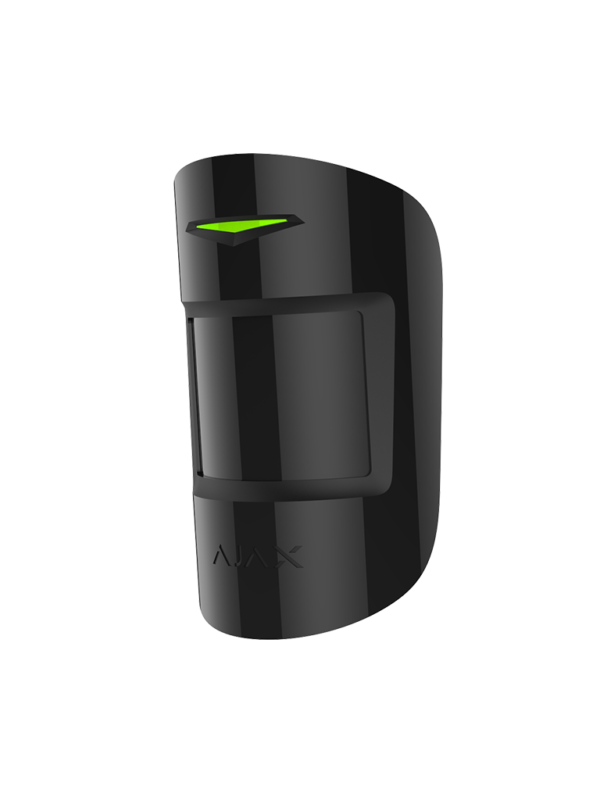 MotionProtect Plus Jeweller Black Detector de movimiento inalámbrico IR con sensor adicional de microondas negro.