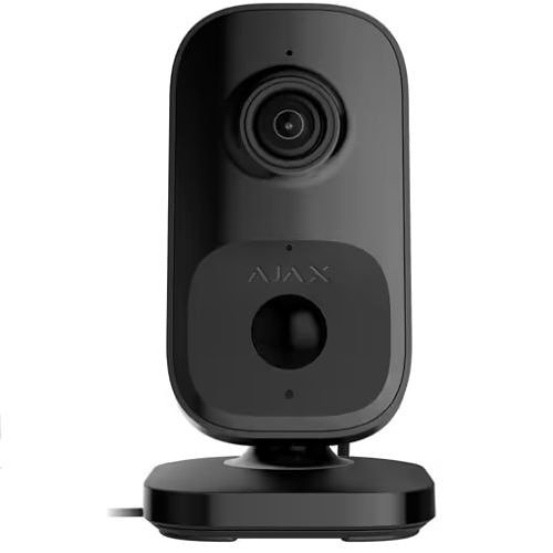 AJAX IndoorCam Black Cámara de seguridad Wi-Fi para interiores con sensor PIR negra.