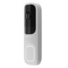 AJAX Doorbell WH3 Vídeo timbre con IA y sensor PIR integrados color blanco.