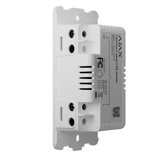AJAX LightSwitch Interruptor de luz inteligente y táctil de 1 banda.